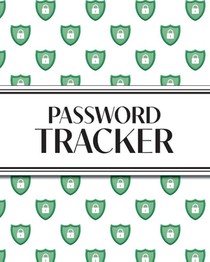 XL Large Print Password Tracker (Lock Shield Green)