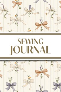 Sewing Journal (Orange and Purple Bows with Wildflowers on Cream Background)