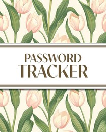 XL Large Print Password Tracker (Pink Tulips)