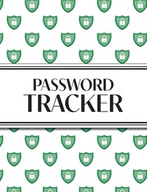 XL Large Print Password Tracker (Lock Shield Green)