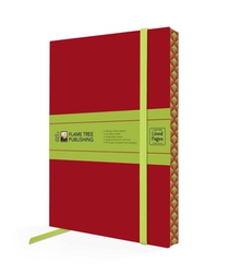 Ruby Red & Sage Green Artisan Paperback Notebook