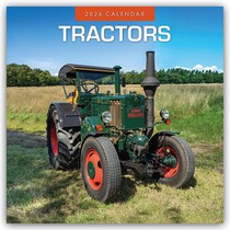 Tractors 2026 Square Wall Calendar