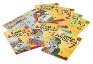 Jolly Phonics Activity Books 1-7 voorzijde