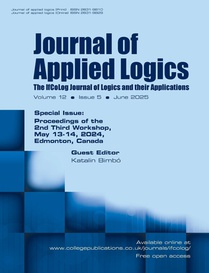 Journal of Applied Logics. The IfCoLog Journal of Logics and their Aplications. Volume 12, issue 5, June 2025. Special Issue
