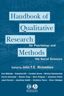 Handbook of Qualitative Research Methods for Psychology and the Social Sciences voorzijde