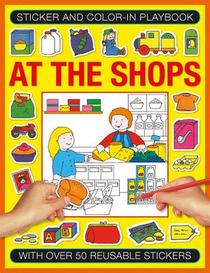 Sticker and Colour-in Playbook: At the Shops voorzijde