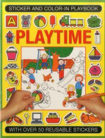 Sticker and Color-in Playbook: Playtime voorzijde