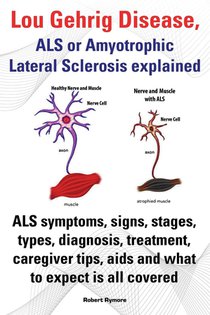 Lou Gehrig Disease, ALS or Amyotrophic Lateral Sclerosis explained. ALS symptoms, signs, stages, types, diagnosis, treatment, caregiver tips, aids and what to expect all covered. voorzijde