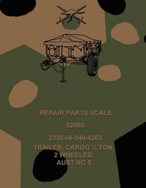 Repair Parts Scale, Trailer, Cargo ½ Ton, 2 Wheeled, Aust No 5