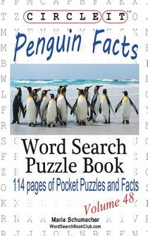 Circle It, Penguin Facts, Word Search, Puzzle Book voorzijde