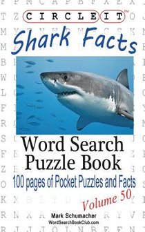 Circle It, Shark Facts, Word Search, Puzzle Book voorzijde