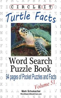 Circle It, Turtle Facts, Word Search, Puzzle Book voorzijde