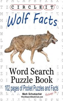 Circle It, Wolf Facts, Word Search, Puzzle Book voorzijde