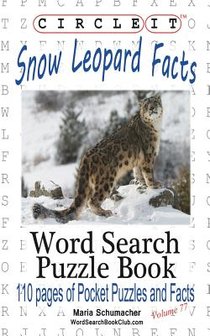 Circle It, Snow Leopard Facts, Word Search, Puzzle Book voorzijde