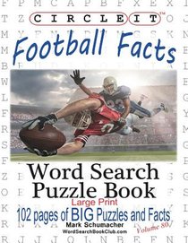 Circle It, Football Facts, Word Search, Puzzle Book voorzijde