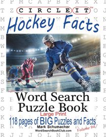 Circle It, Ice Hockey Facts, Large Print, Word Search, Puzzle Book voorzijde