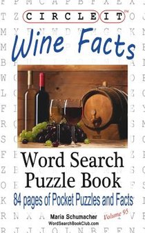 Circle It, Wine Facts, Word Search, Puzzle Book voorzijde