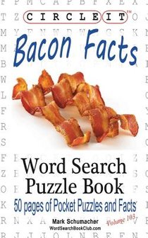 Circle It, Bacon Facts, Word Search, Puzzle Book voorzijde