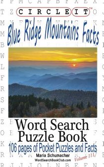 Circle It, Blue Ridge Mountains Facts, Word Search, Puzzle Book voorzijde