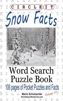 Circle It, Snow Facts, Word Search, Puzzle Book voorzijde