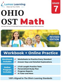 Ohio State Test Prep: 7th Grade Math Practice Workbook and Full-length Online Assessments: OST Study Guide