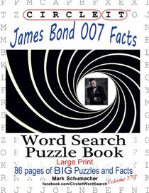 Circle It, James Bond 007 Facts, Word Search, Puzzle Book voorzijde