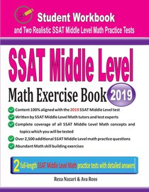 SSAT Middle Level Math Exercise Book voorzijde