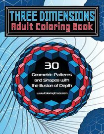 Three Dimensions Adult Coloring Book