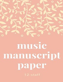 Music manuscript book