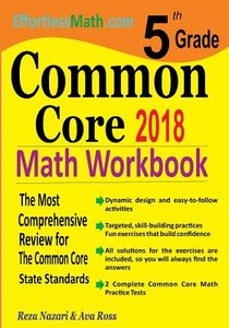 5th Grade Common Core Math Workbook: The Most Comprehensive Review for The Common Core State Standards voorzijde