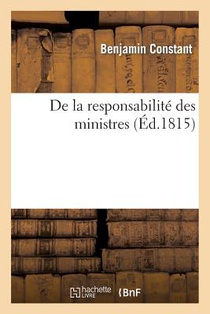 de la Responsabilite Des Ministres