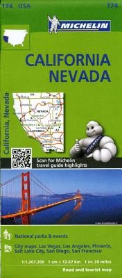 MICHELIN USA CALIFORNIA NEVADA MAP 174