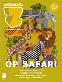 Spelletjes- en oefenboek Zonnestraal: Op safari voorzijde