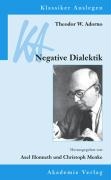 Theodor W. Adorno: Negative Dialektik voorzijde