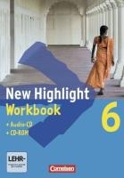 New Highlight. Allgemeine Ausgabe 6: 10. Schuljahr. Workbook mit CD-ROM und Text-CD voorzijde