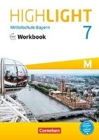 Highlight 7. Jahrgangsstufe - Mittelschule Bayern. Für M-Klassen - Workbook mit Audios online voorzijde