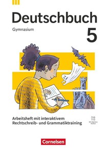 Deutschbuch Gymnasium 5. Schuljahr - Zu allen Ausgaben 2026 - Arbeitsheft mit interaktivem Rechtschreib-/Grammatiktraining