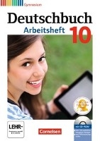 Deutschbuch Gymnasium 10. Schuljahr - Allgemeine Ausgabe - Arbeitsheft mit Lösungen und Übungs-CD-ROM voorzijde