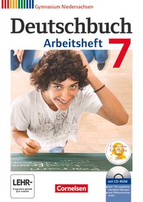 Deutschbuch 7. Schuljahr. Gymnasium Niedersachsen. Arbeitsheft mit Lösungen und Übungs-CD-ROM voorzijde