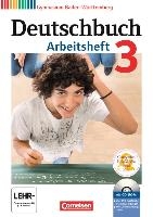 Deutschbuch Gymnasium 3: 7. Schuljahr. Arbeitsheft mit Lösungen und Übungs-CD-ROM. Baden-Württemberg