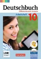 Deutschbuch 10. Schuljahr - Zu allen differenzierenden Ausgaben - Arbeitsheft mit Lösungen und Übungs-CD-ROM voorzijde