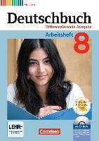 Deutschbuch 8. Schuljahr. Arbeitsheft mit Lösungen und Übungs-CD-ROM. Differenzierende Ausgabe Hessen voorzijde