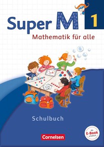 Super M 1. Schuljahr. Schülerbuch mit Kartonbeilagen. Westliche Bundesländer voorzijde