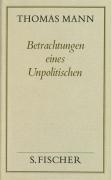 Betrachtungen eines Unpolitischen ( Frankfurter Ausgabe) voorzijde