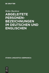 Abgeleitete Personenbezeichnungen im Deutschen und Englischen