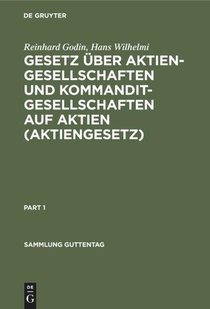 Gesetz Uber Aktiengesellschaften Und Kommanditgesellschaften Auf Aktien (Aktiengesetz)