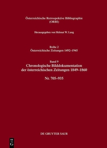 Bibliographie der österreichischen Zeitungen 1492-1945