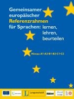 Gemeinsamer europäischer Referenzrahmen für Sprachen: lernen, lehren, beurteilen voorzijde