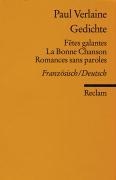 Gedichte: Fetes galantes / La Bonne Chanson / Romances sans paroles voorzijde