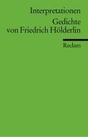 Interpretationen. Gedichte von Friedrich Hölderlin voorzijde